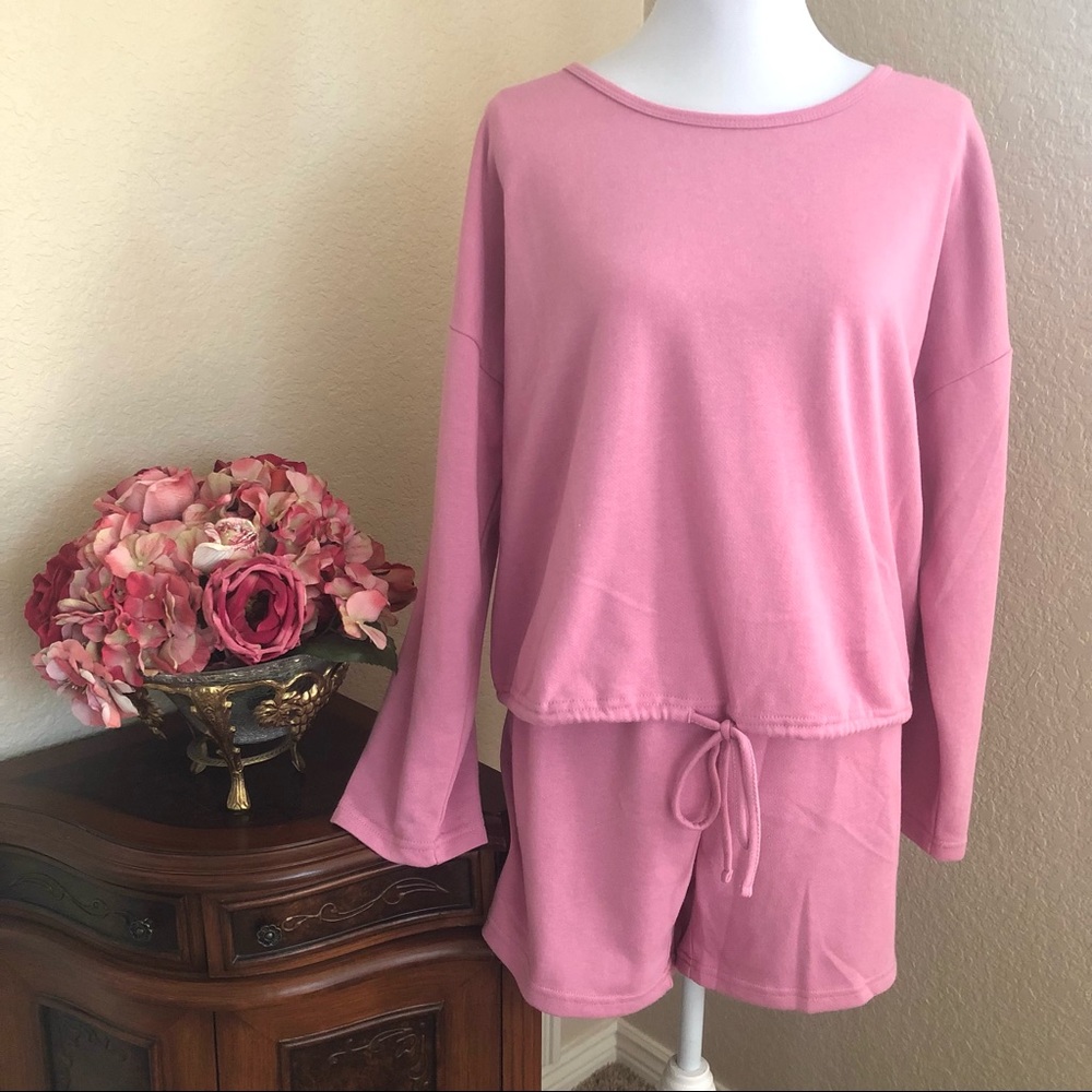 Align Collective Crop Sweatshirt and Short Set